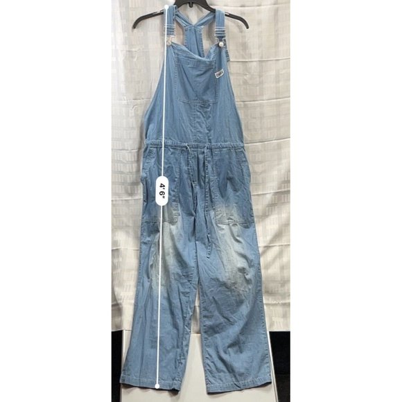 BELINDA Women OVERALL Pants  Size S Color Blue LIGHT WASH - Picture 6 of 16